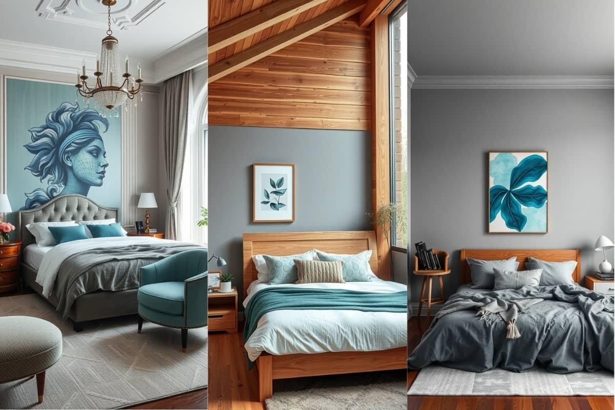 Grey and Teal Bedroom Ideas