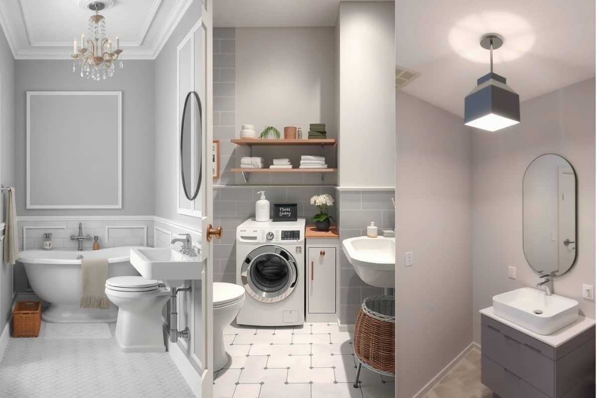 Gray and White Bathroom Ideas